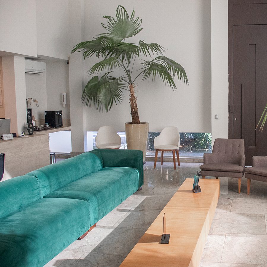 Sala de espera da Clínica Pelle